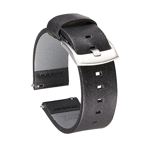 Breyhda Schnellverschluss-Lederarmband für Uhren – 18 mm, 20 mm, 22 mm, 24 mm, Ersatzarmband für Männer/Frauen,20mm von Breyhda