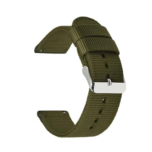 Breyhda Strapazierfähiges Nylon-Uhrenarmband 18/20/22/24 mm – Ersatzarmbänder mit Schnellverschluss, geeignet für den Alltag/Sport,24mm von Breyhda