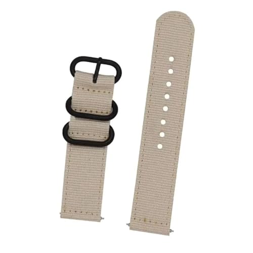 Breyhda Strapazierfähiges Uhrenarmband aus gewebtem Nylon, 18, 20, 22, 24 mm – Ersatz-Sportarmband mit Schnellverschluss für Männer und Frauen,Khaki,24mm von Breyhda