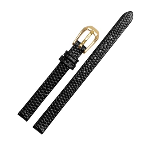 Breyhda Uhrenarmband aus Leder mit Eidechsenmuster – 6 mm – 16 mm, weiß/rot, für Damen,14mm von Breyhda