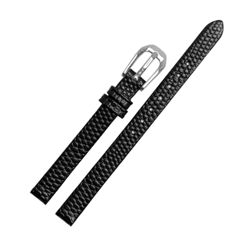 Breyhda Uhrenarmband aus Leder mit Eidechsenmuster – 6 mm – 16 mm, weiß/rot, für Damen,6mm von Breyhda