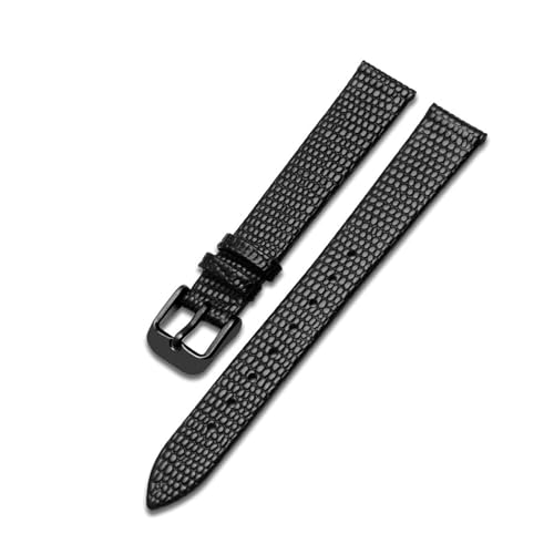 Breyhda Uhrenarmband aus Leder mit Eidechsenprägung – 12–20 mm, stilvolles Ersatzarmband für Damen und Herren,12mm von Breyhda