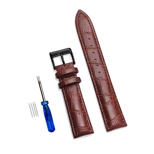 Breyhda Uhrenarmband aus Leder mit Stahlschnalle – 12–24 mm, komplettes Ersatzset mit Wechselwerkzeug,22mm Breyhda Uhrenarmband aus Leder mit Stahlschnalle – 12–24 mm, komplettes Ersatzset mit Wechselwerkzeug,22mm von Breyhda