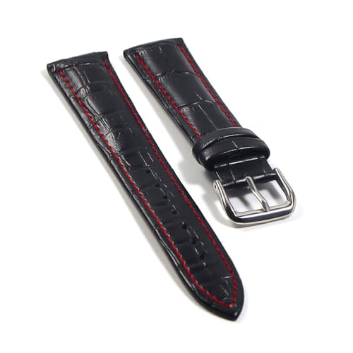 Breyhda Uhrenarmband aus Leder mit Stahlschnalle – 12–24 mm, langlebiges Ersatzarmband für Herrenuhren,16mm Breyhda Uhrenarmband aus Leder mit Stahlschnalle – 12–24 mm, langlebiges Ersatzarmband für Herrenuhren,16mm von Breyhda