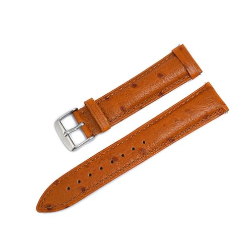Breyhda Uhrenarmband aus Leder mit Straußenmuster – 18–22 mm, Ersatzarmband mit Schnellverschluss,Hellbraun,21mm Breyhda Uhrenarmband aus Leder mit Straußenmuster – 18–22 mm, Ersatzarmband mit Schnellverschluss,Hellbraun,21mm von Breyhda