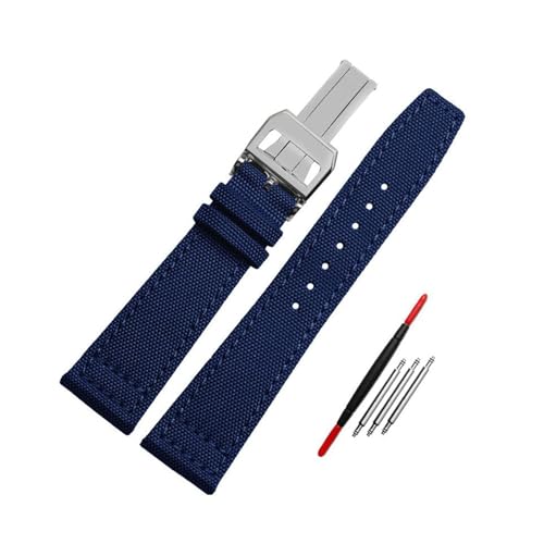 Breyhda Uhrenarmband aus Nylon/Leder – 20–22 mm, strapazierfähiges Canvas-Armband für Herren,20mm Breyhda Uhrenarmband aus Nylon/Leder – 20–22 mm, strapazierfähiges Canvas-Armband für Herren,20mm von Breyhda