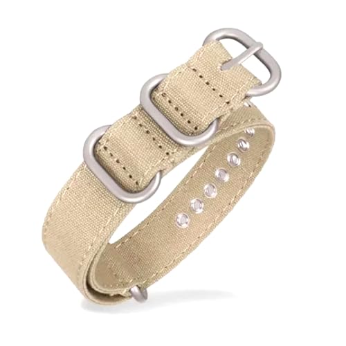 Breyhda Uhrenarmband aus Nylon-Canvas, 18 mm, 20 mm, 22 mm – universelles Ersatzarmband für Herren, weiches Armband, praktisches Uhrenzubehör,18mm von Breyhda