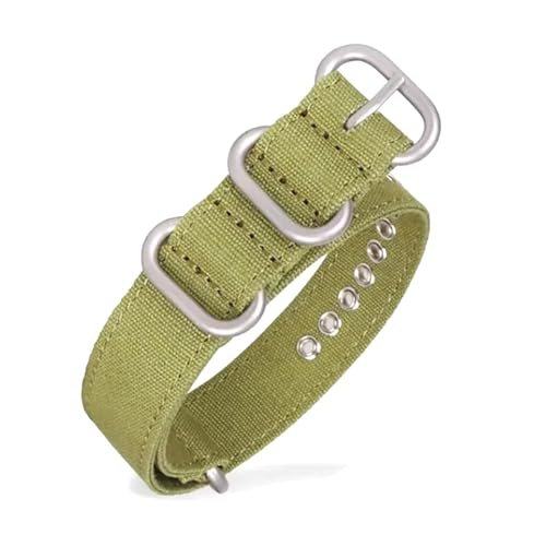 Breyhda Uhrenarmband aus Nylon-Canvas, 18 mm, 20 mm, 22 mm – universelles Ersatzarmband für Herren, weiches Armband, praktisches Uhrenzubehör,22mm von Breyhda