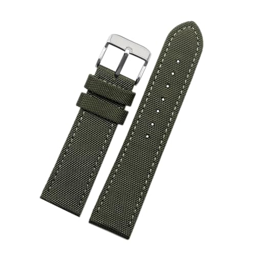 Breyhda Uhrenarmband aus Nylon und Leder, 19 mm, 20 mm, 22 mm, 23 mm, 24 mm – wasserdichtes Canvas-Armband für Herren, strapazierfähiges Armband,18mm Breyhda Uhrenarmband aus Nylon und Leder, 19 mm, 20 mm, 22 mm, 23 mm, 24 mm – wasserdichtes Canvas-Armband für Herren, strapazierfähiges Armband,18mm von Breyhda