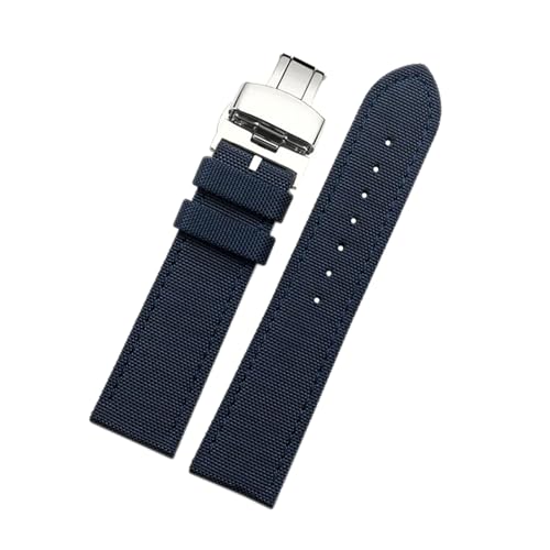 Breyhda Uhrenarmband aus Nylon und Leder, 19 mm, 20 mm, 22 mm, 23 mm, 24 mm – wasserdichtes Canvas-Armband für Herren, strapazierfähiges Armband,18mm Breyhda Uhrenarmband aus Nylon und Leder, 19 mm, 20 mm, 22 mm, 23 mm, 24 mm – wasserdichtes Canvas-Armband für Herren, strapazierfähiges Armband,18mm von Breyhda
