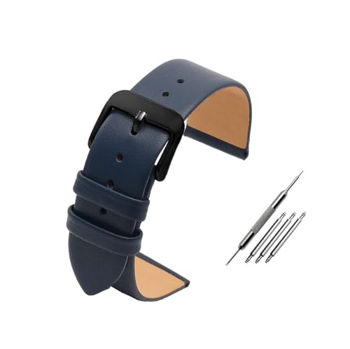 Breyhda Uhrenarmband aus echtem Leder – 12–20 mm, Unisex-Ersatzband für Männer/Frauen,20mm von Breyhda