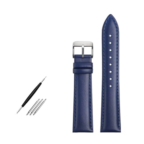 Breyhda Uhrenarmband aus echtem Leder – 19–22 mm, Ersatzarmband für Herren mit klassischem Design,19mm von Breyhda