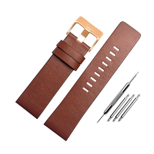 Breyhda Uhrenarmband aus echtem Leder – 22–30 mm, Ersatzband mit mitgeliefertem Werkzeug,30mm Breyhda Uhrenarmband aus echtem Leder – 22–30 mm, Ersatzband mit mitgeliefertem Werkzeug,30mm von Breyhda