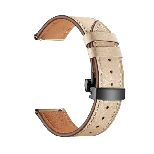 Breyhda Uhrenarmband mit Schmetterlingsschnalle – 20 mm/22 mm Unisex-Ersatzarmband mit sicherem Verschluss,22mm von Breyhda