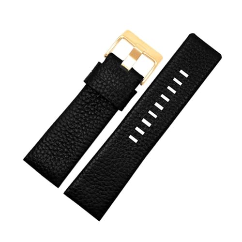 Breyhda Uhrenarmband mit strukturierter Maserung – 22–32 mm Herren-Ersatzarmband aus Leder + Werkzeug,32mm von Breyhda