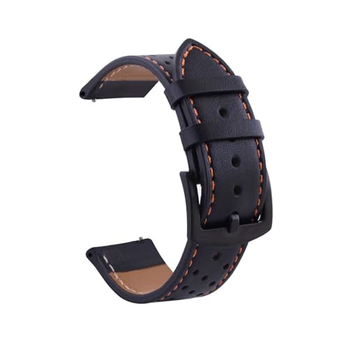 Breyhda Universelles Lederarmband – 18–24 mm, Ersatzarmband für Herrenuhren,18mm von Breyhda