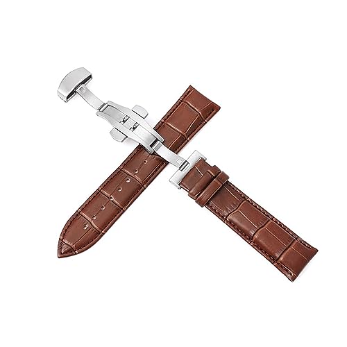 Breyhda Universelles Lederarmband mit Schmetterlingsschließe – 12 mm bis 24 mm Armband mit Stahlverschluss,17mm Breyhda Universelles Lederarmband mit Schmetterlingsschließe – 12 mm bis 24 mm Armband mit Stahlverschluss,17mm von Breyhda