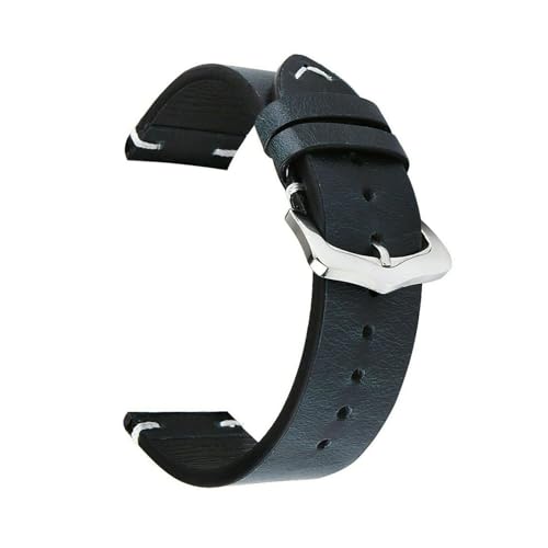 Breyhda Vintage-Uhrenarmband aus Leder – 18–24 mm, klassisches Ersatzband für Herrenuhren,21mm Breyhda Vintage-Uhrenarmband aus Leder – 18–24 mm, klassisches Ersatzband für Herrenuhren,21mm von Breyhda