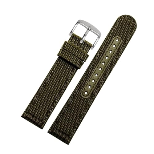 Breyhda Wasserdichtes Nylon-Uhrenarmband 20 mm 21 mm 22 mm – Outdoor-Sportarmband, atmungsaktiv, geeignet für Herrenuhren,20mm von Breyhda