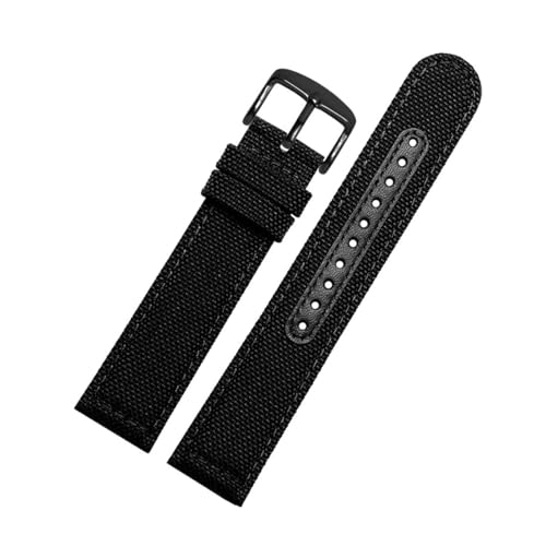Breyhda Wasserdichtes Nylon-Uhrenarmband 20 mm 21 mm 22 mm – Outdoor-Sportarmband, atmungsaktiv, geeignet für Herrenuhren,20mm von Breyhda