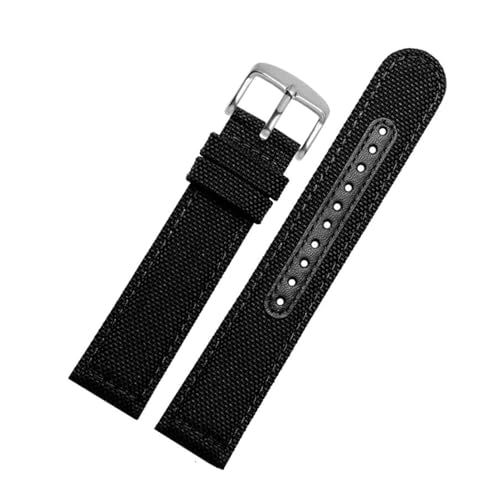 Breyhda Wasserdichtes Nylon-Uhrenarmband 20 mm 21 mm 22 mm – Outdoor-Sportarmband, atmungsaktiv, geeignet für Herrenuhren,20mm von Breyhda