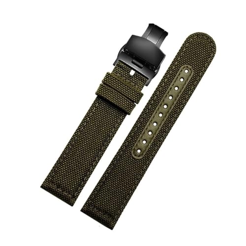 Breyhda Wasserdichtes Nylon-Uhrenarmband 20 mm 21 mm 22 mm – Outdoor-Sportarmband, atmungsaktiv, geeignet für Herrenuhren,21mm von Breyhda