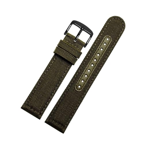 Breyhda Wasserdichtes Nylon-Uhrenarmband 20 mm 21 mm 22 mm – Outdoor-Sportarmband, atmungsaktiv, geeignet für Herrenuhren,21mm von Breyhda