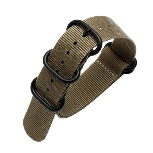 Breyhda Wasserdichtes Nylon-Uhrenarmband 20 mm 22 mm 23 mm 24 mm 26 mm – Sportuhrarmband, langlebiges Armband,24mm von Breyhda