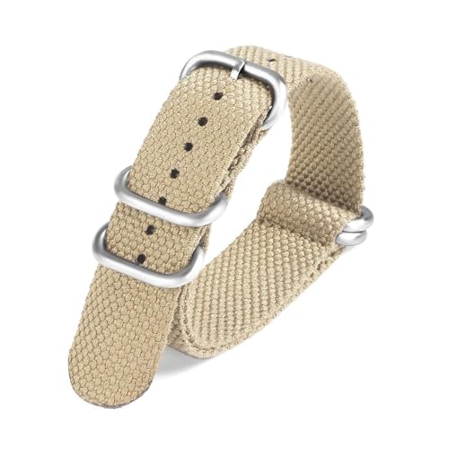 Breyhda Weiche, geflochtene Nylon-Uhrenarmbänder, 20 mm, 22 mm – Ersatz-Uhrenarmbänder, flexibles Armband, praktisches Uhrenzubehör,20mm von Breyhda