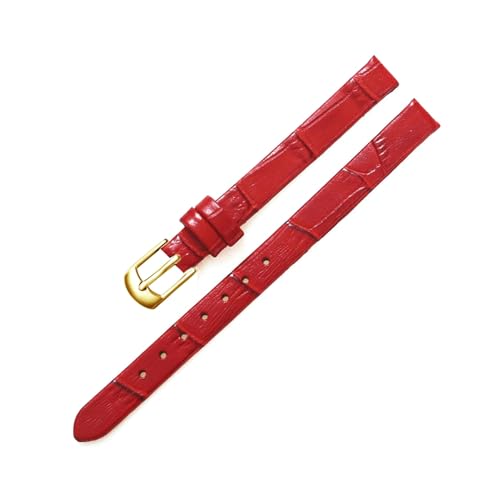 Breyhda Zartes Damen-Uhrenarmband – 8 mm, 10 mm, Ersatzarmband aus Leder, Zubehör,8mm von Breyhda