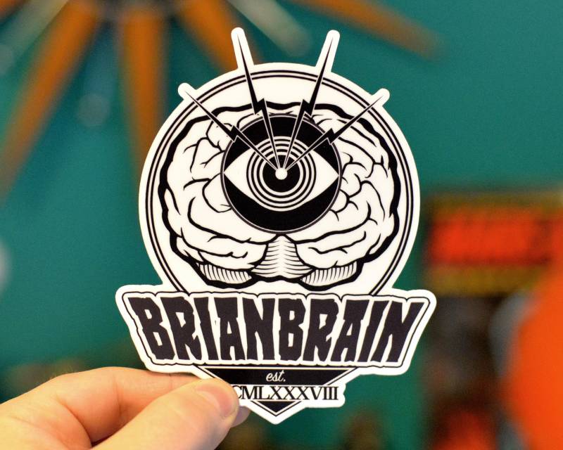 Brianbrain Logo Sticker von BrianBrainStudio