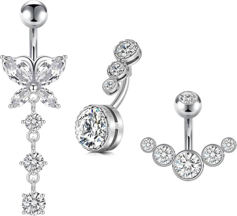 Briana Williams Bauchnabelpiercing 8stk Bauchnabelpiercing Ersatzkugeln Curved Barbell Edelstahl Briana Williams Bauchnabelpiercing 8stk Bauchnabelpiercing Ersatzkugeln Curved Barbell Edelstahl von Briana Williams