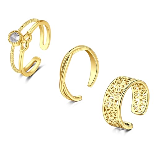 Briana Williams Zehenringe Einstellbare Offene Knöchel Finger Fuß Knoten Gelenk Ring Schwanzring Vintage Frauen Damen von Briana Williams