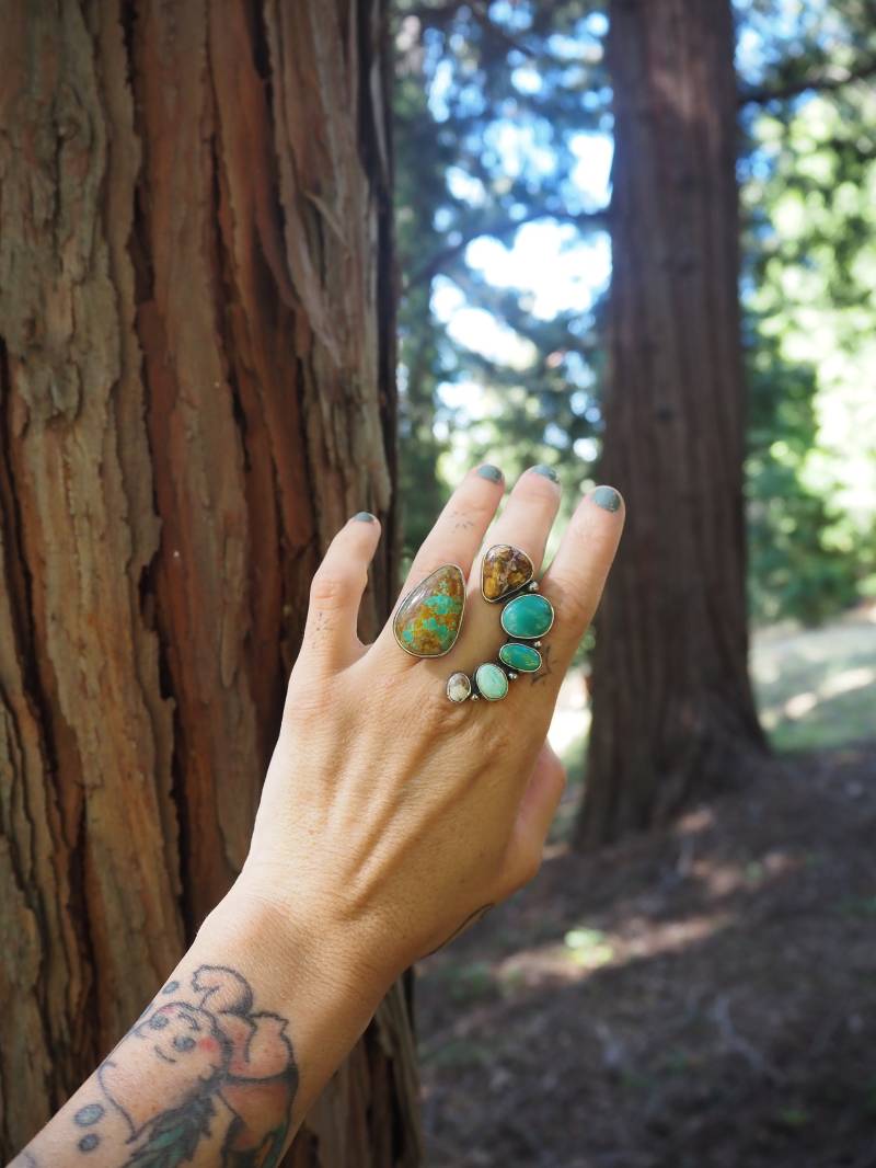 Wilde Blumen Statement Ring von BrianneCossette
