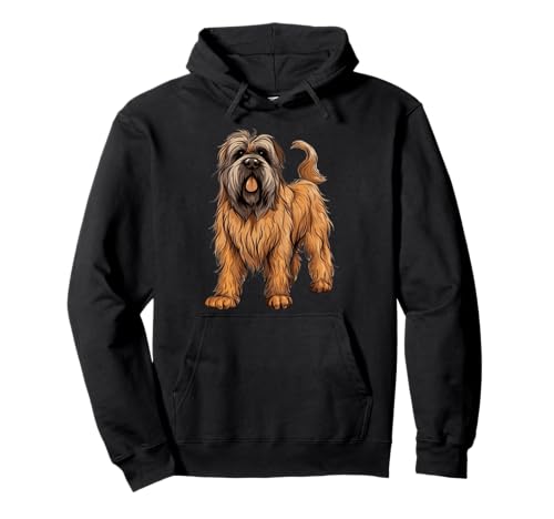 Briard Dog Denkmal für Mama Papa Welpenzüchter Pullover Hoodie von Briard Dog Tees NYC