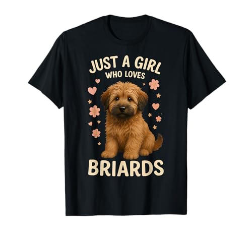 Nur EIN Mädchen, das Briard liebt T-Shirt Nur EIN Mädchen, das Briard liebt T-Shirt von Briard Dog