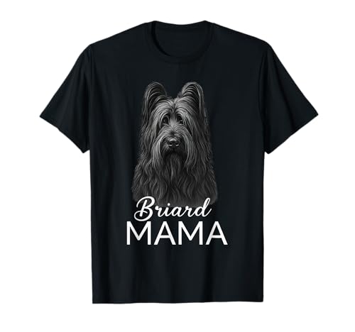 Briard Mama T-Shirt Briard Mama T-Shirt von Briard Mom