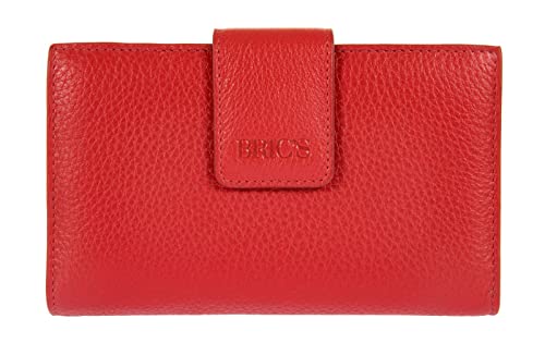 Bric's - Brieftasche Riemen Marmolada, Rot, 15,5x9,5x3,5 cm von Bric's