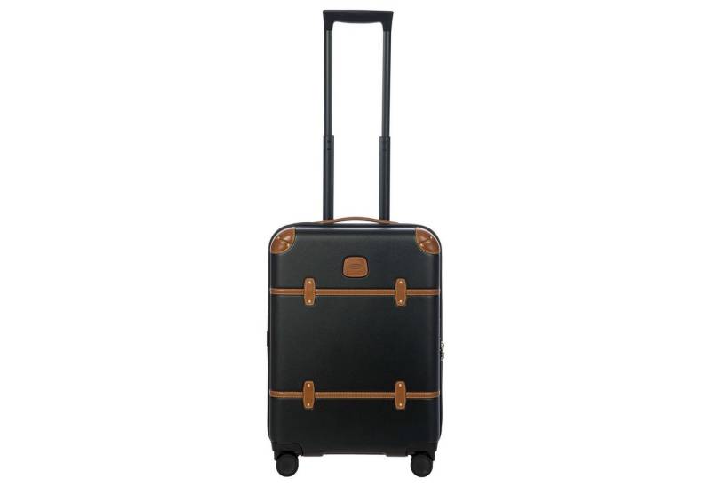 Bric's Handgepäck-Trolley Bellagio - 4-Rollen-Kabinentrolley 55 cm recycelt (black/tan), 4 Rollen Rollen von Bric's