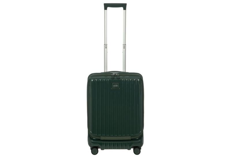 Bric's Handgepäck-Trolley Positano - 4-Rollen Kabinentrolley 55 cm USB erw. (emerald green), 4 Rollen Rollen von Bric's