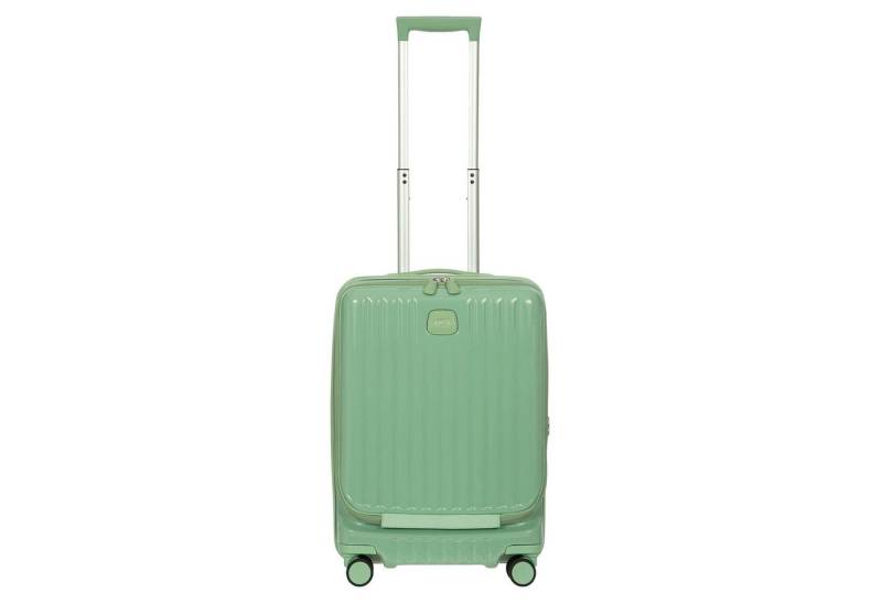 Bric's Handgepäck-Trolley Positano - 4-Rollen Kabinentrolley 55 cm USB erw. (salbei), 4 Rollen Rollen von Bric's