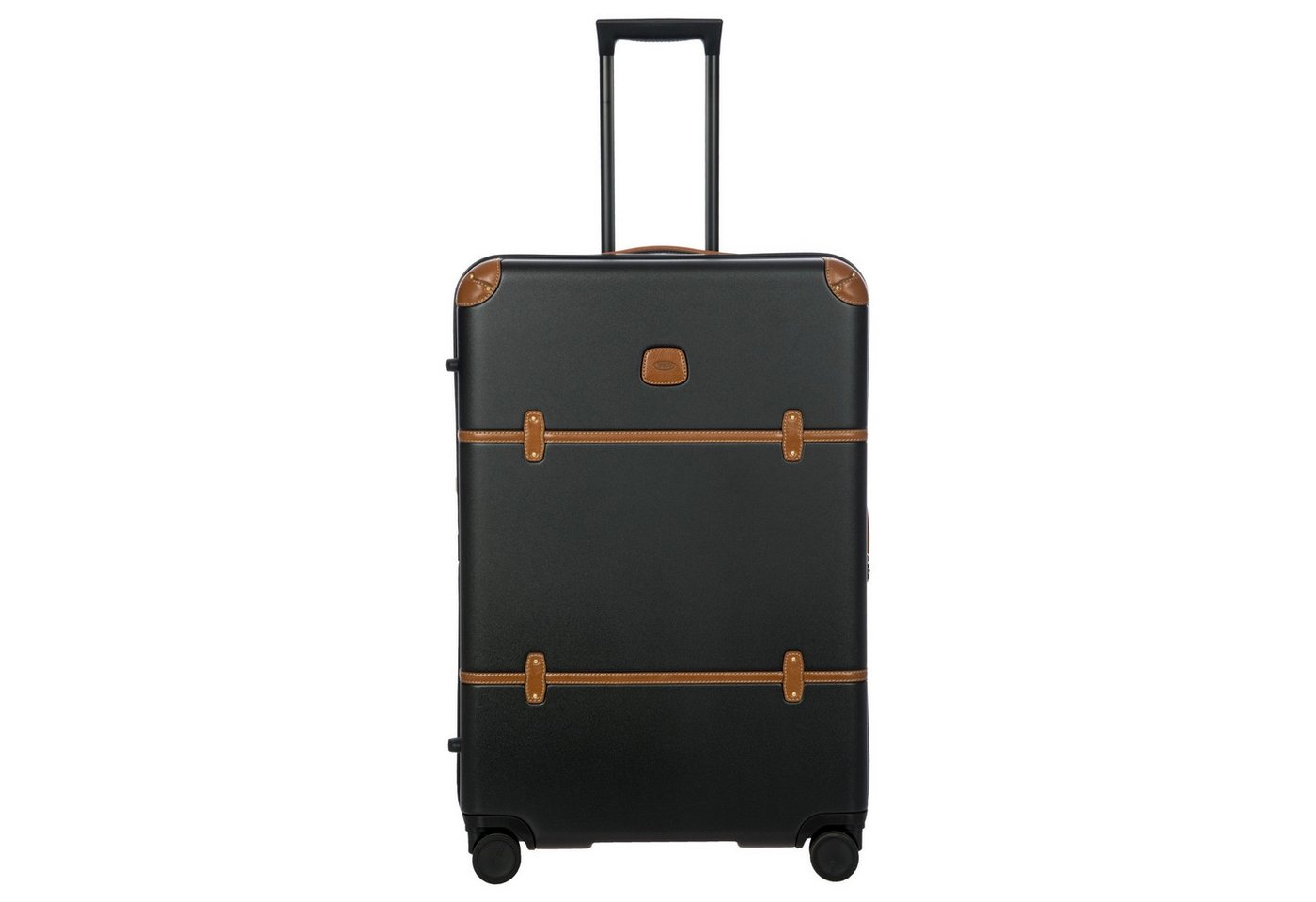 Bric's Koffer Bellagio - 4-Rollen-Trolley 76 cm erw. recycelt (black/tan), 4 Rollen Rollen von Bric's