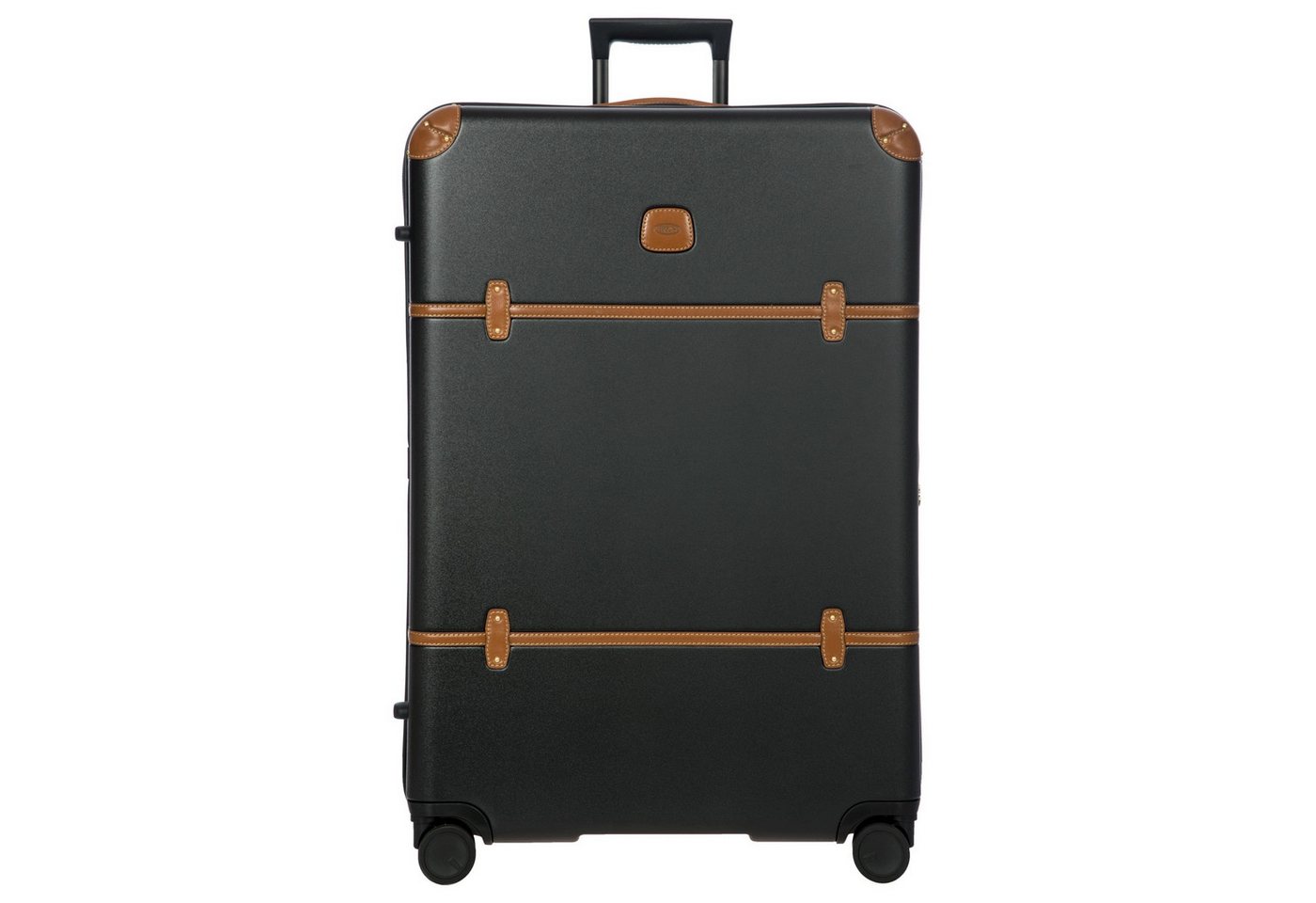 Bric's Koffer Bellagio - 4-Rollen-Trolley 82 cm erw. recycelt (black/tan), 4 Rollen Rollen von Bric's