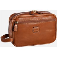 Bric's  - Life Pelle Kosmetiktasche 25 Cognac - Kulturbeutel  , 3.8 l von Bric's