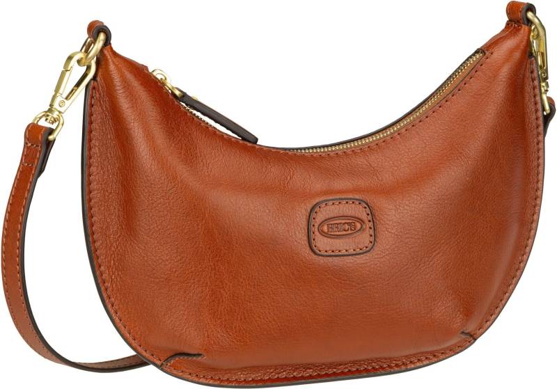 Bric's Volterra Mini Luna 5957  in Cognac (2.2 Liter), Schultertasche von Bric's