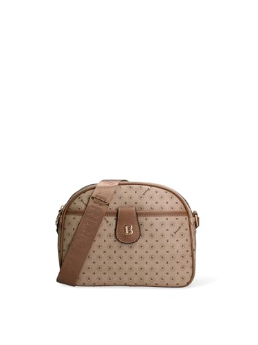 Briciole Umhängetasche für Damen aus Polyurethan 27 x 20 x 9 cm Beige von Briciole