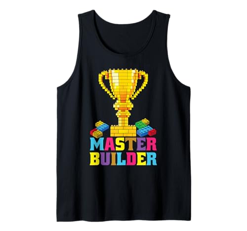 Master Builder Trophäe Block Building Brick Builder Kids Tank Top von Brick Builder Master Builder Kids Playing Blocks