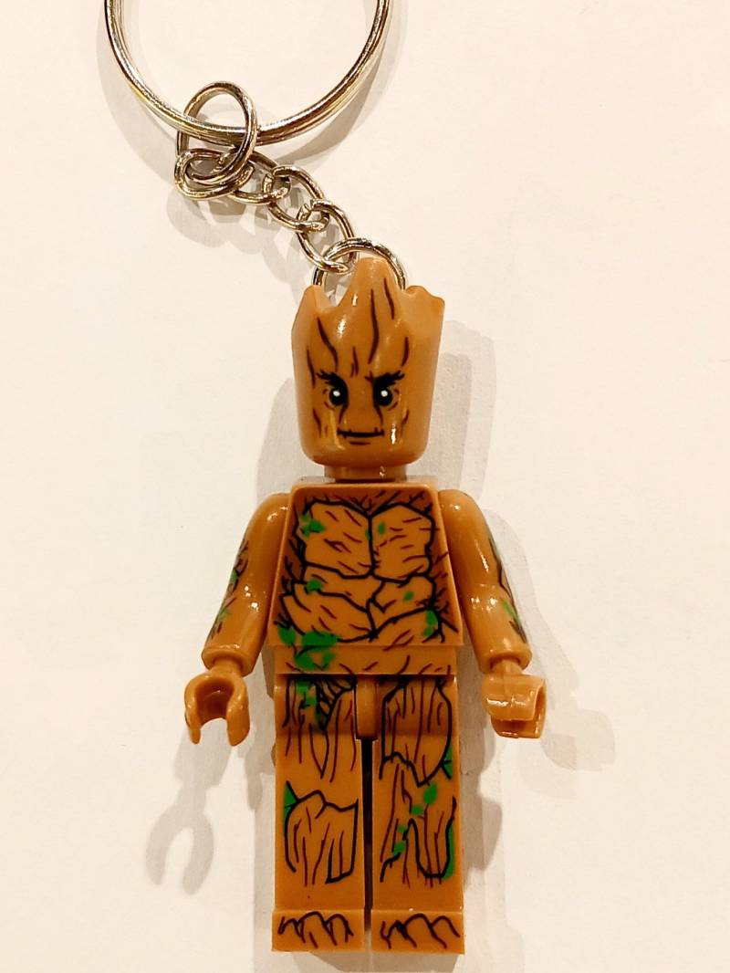 Groot | Guardians Of Galaxy Minifigur Schlüsselanhänger von BrickChica