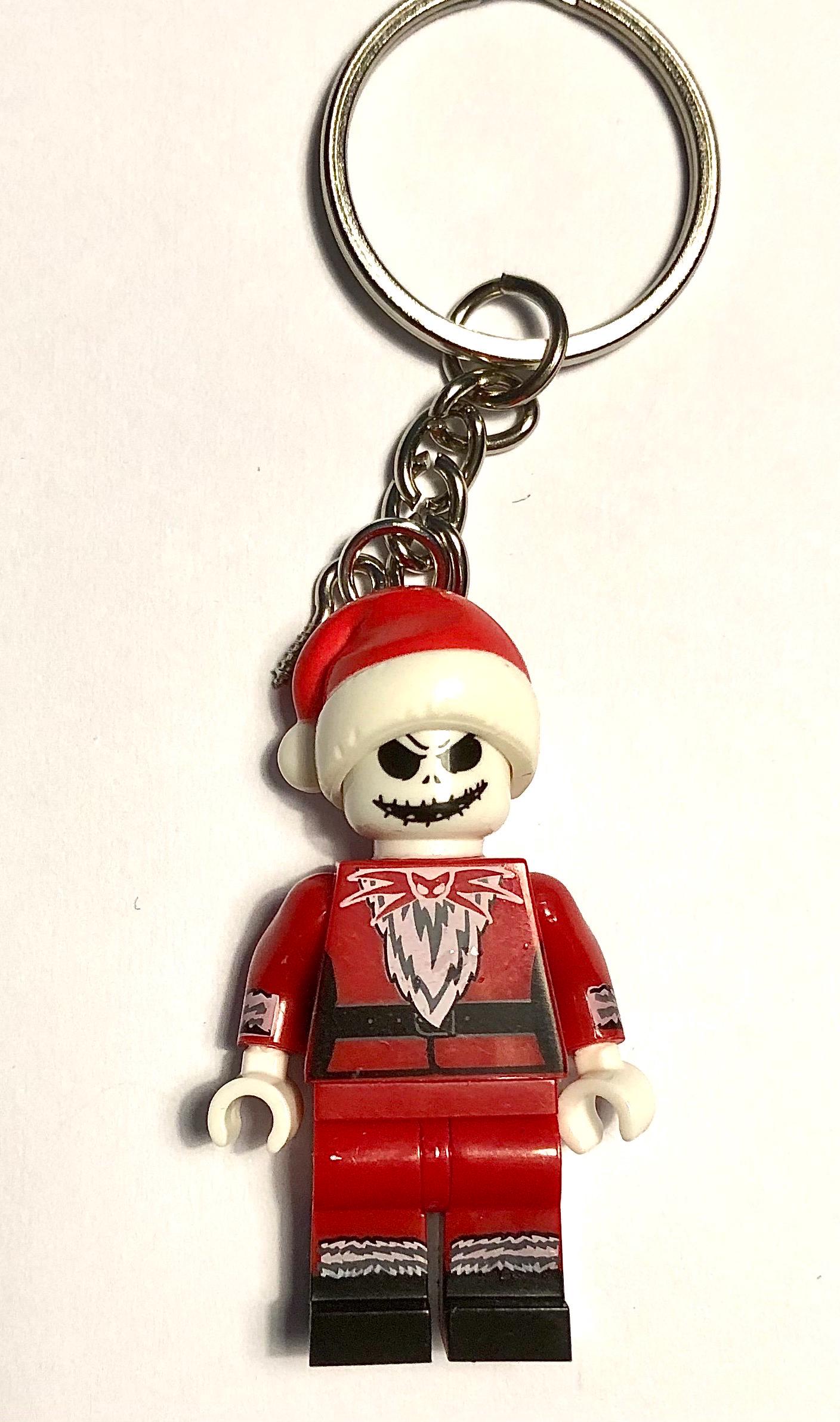 Jack Skellington Santa Minifigur Schlüsselanhänger von BrickChica