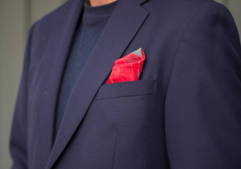 Taschenschal Rot Taschenschal Rot von BrickLaneSewingCo